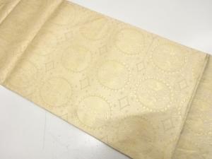 アンティーク　向かい鳳凰に花更紗模様織り出し袋帯（材料）